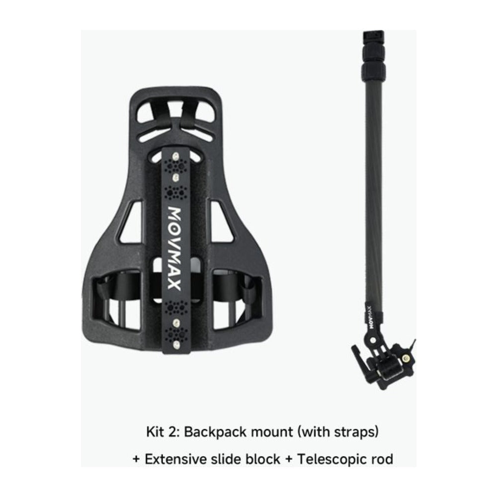 MOVMAX Backpack Mount with Telescopic Rod Kit for Insta 360/Osmo 360