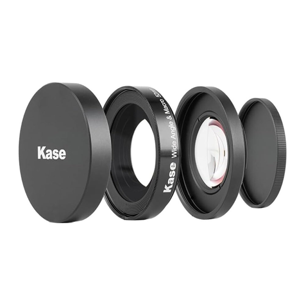 Kase 2 in 1 Wide Angle and Macro Lens for Sony ZV-E10 Vlog Camera