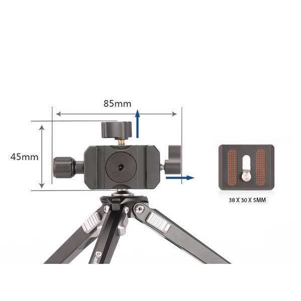 LEOFOTO MINI TRIPOD KIT WITH BALL HEAD MT-02+MTB-19 (TABLE-TOP)