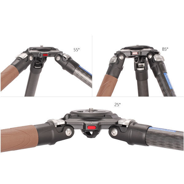 LEOFOTO VIDEO TRIPOD CARBON FIBRE LN-364C (75MM BOWL)