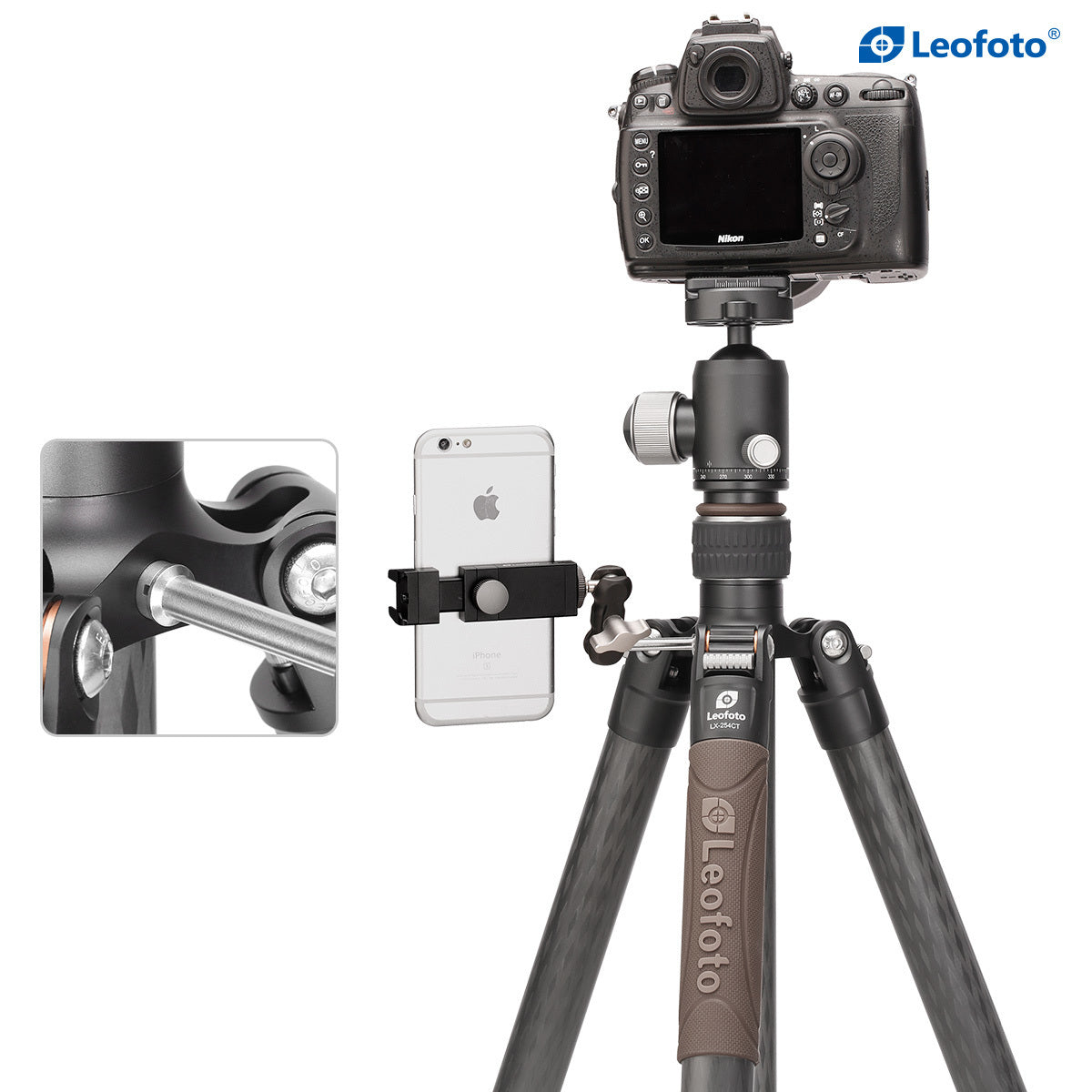Leofoto Urban Series Carbon Fibre Tripod Kit LX-254CT+XB32
