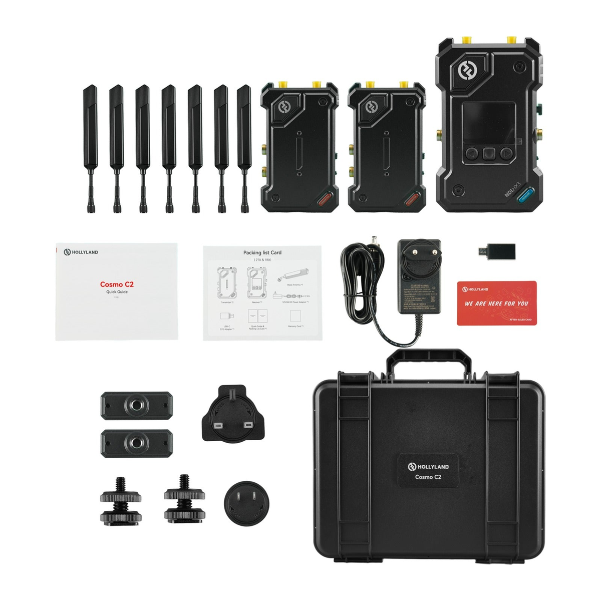 Hollyland Cosmo C2 HDMI/SDI Wireless Video Transmission System 2 TX with 1 RX image 1