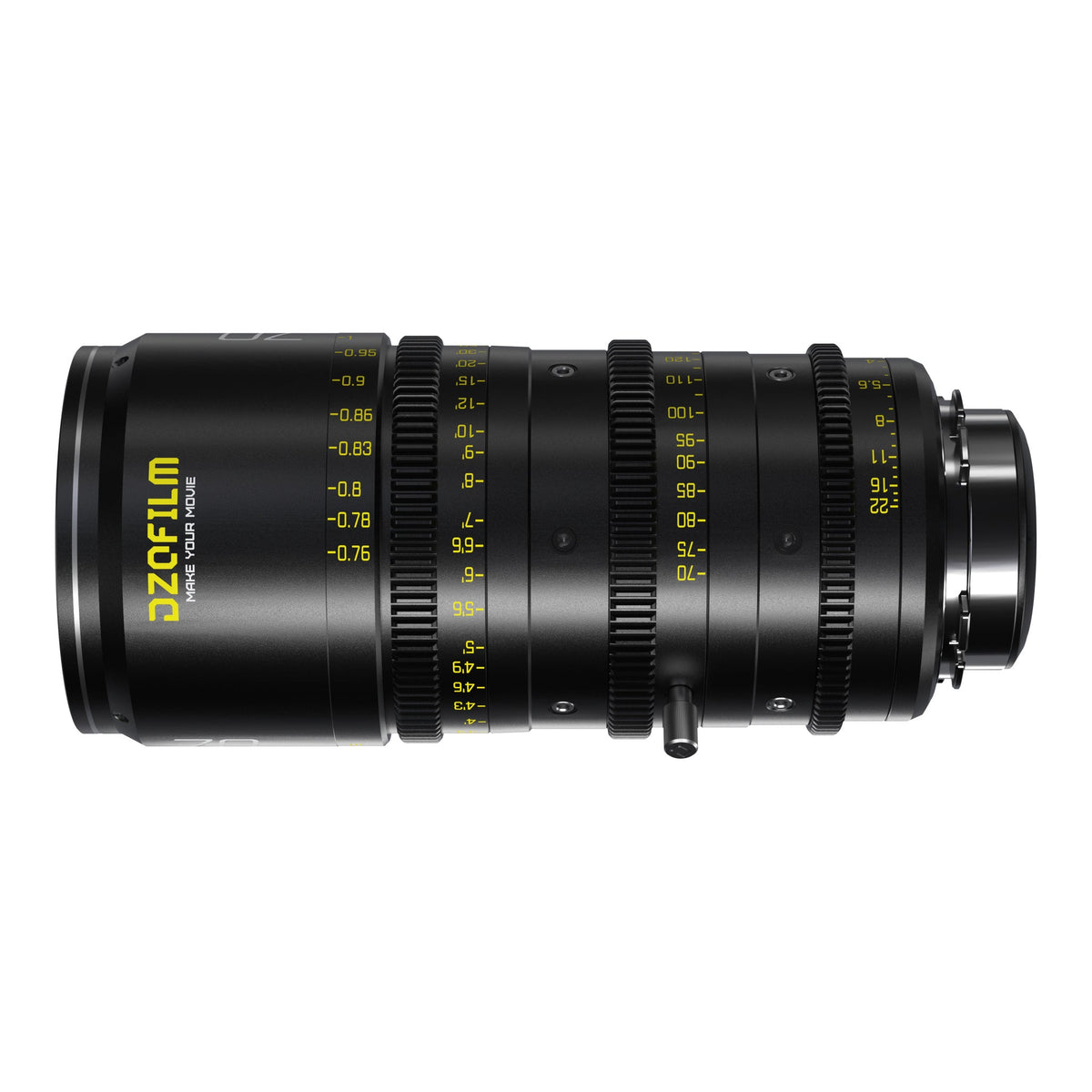 DZOFILM Catta Ace 70-135mm T2.9 cine zoom lens, opposite side view