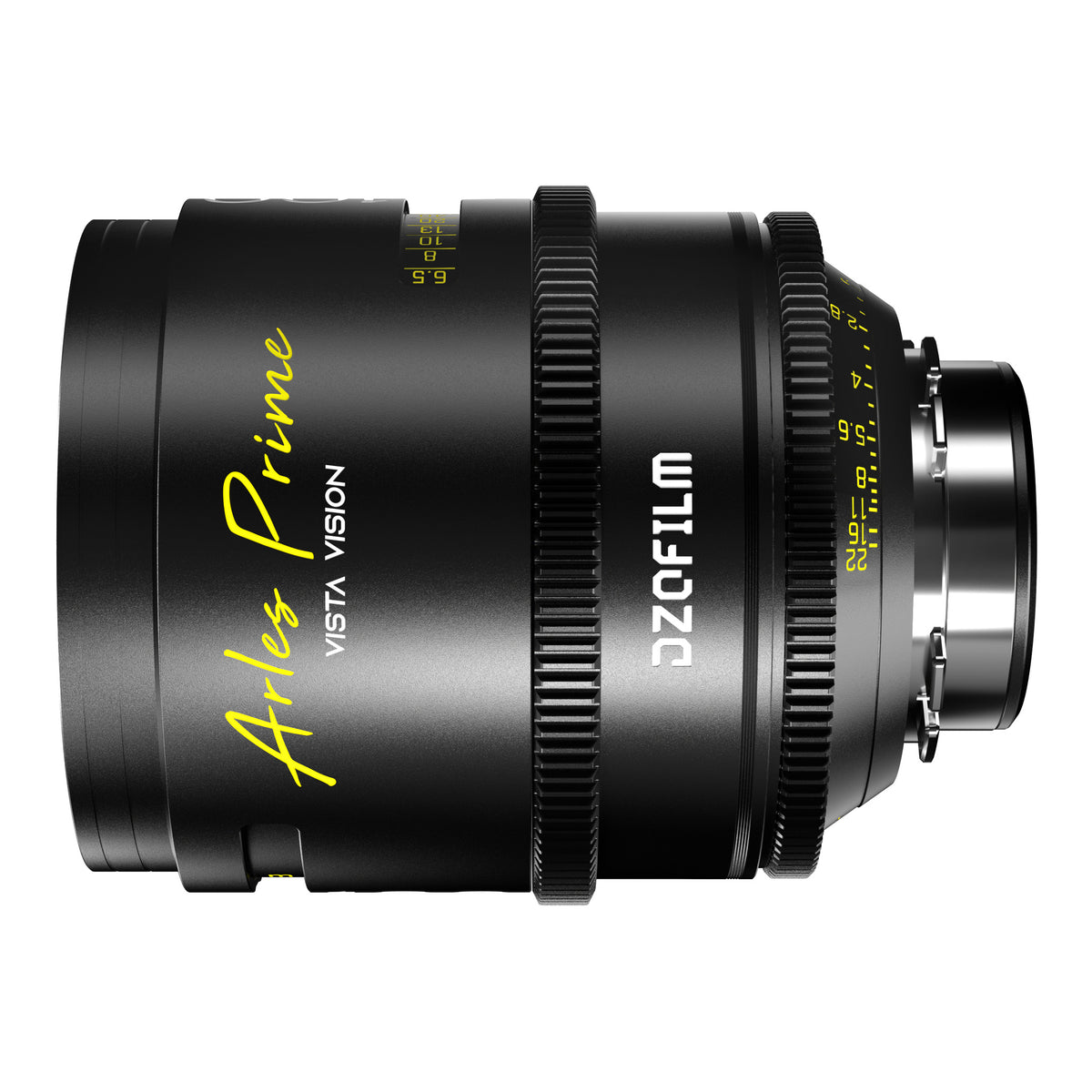 DZOFilm Arles 100mm T1.4 FF/VV Prime Cine Lens (ARRI PL, Meter), opposite side view
