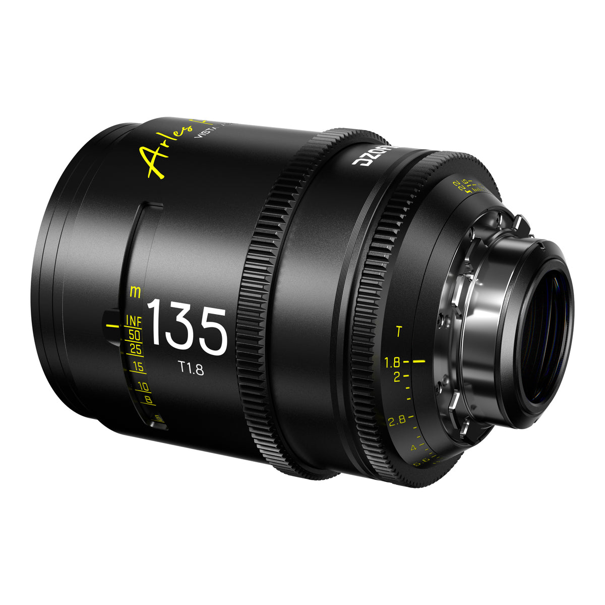 DZOFilm Arles 135mm T1.8 FF/VV Prime Cine Lens (ARRI PL, meter), rear angle