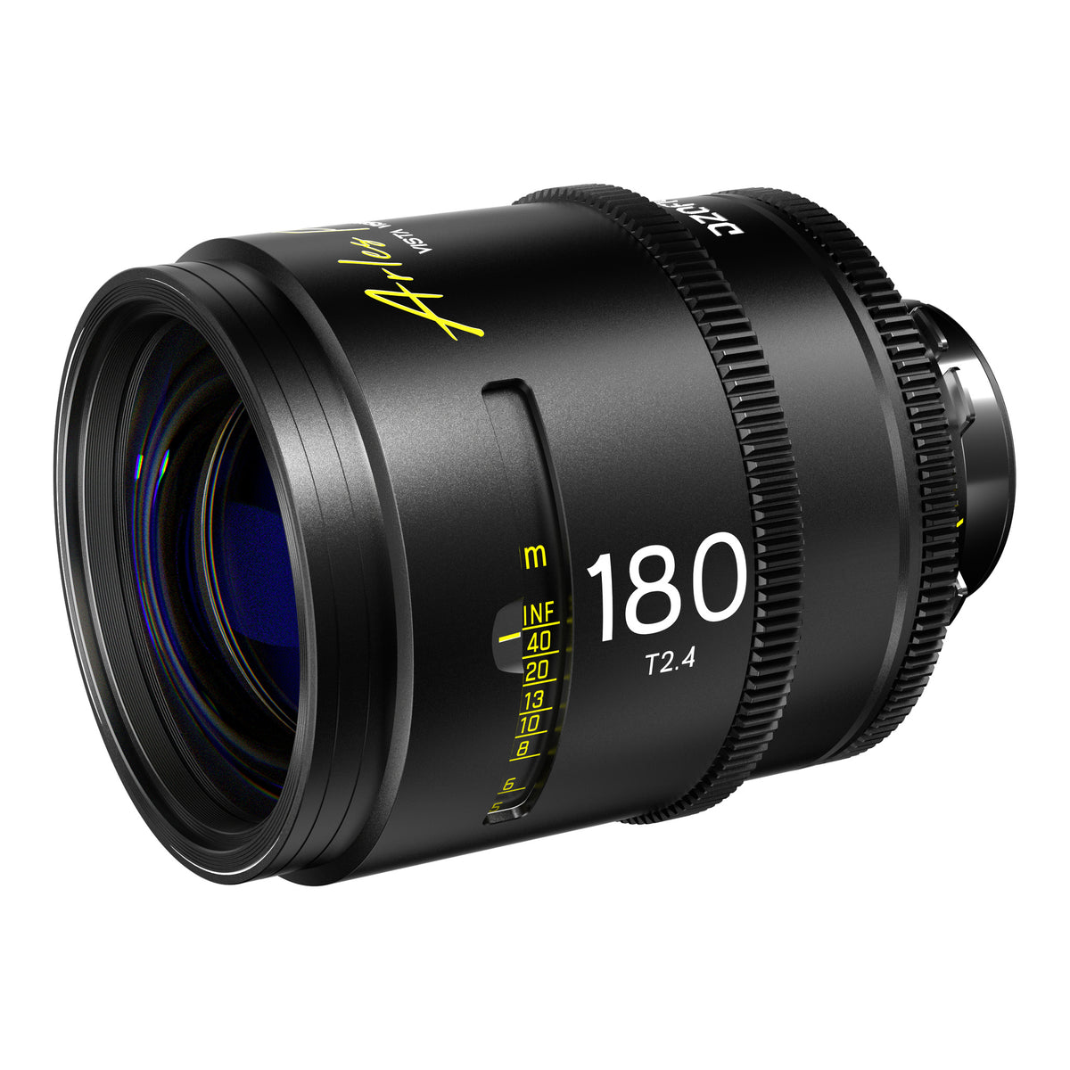 DZOFilm Arles 180mm T2.4 FF/VV Prime Cine Lens (ARRI PL, Meter), front angle