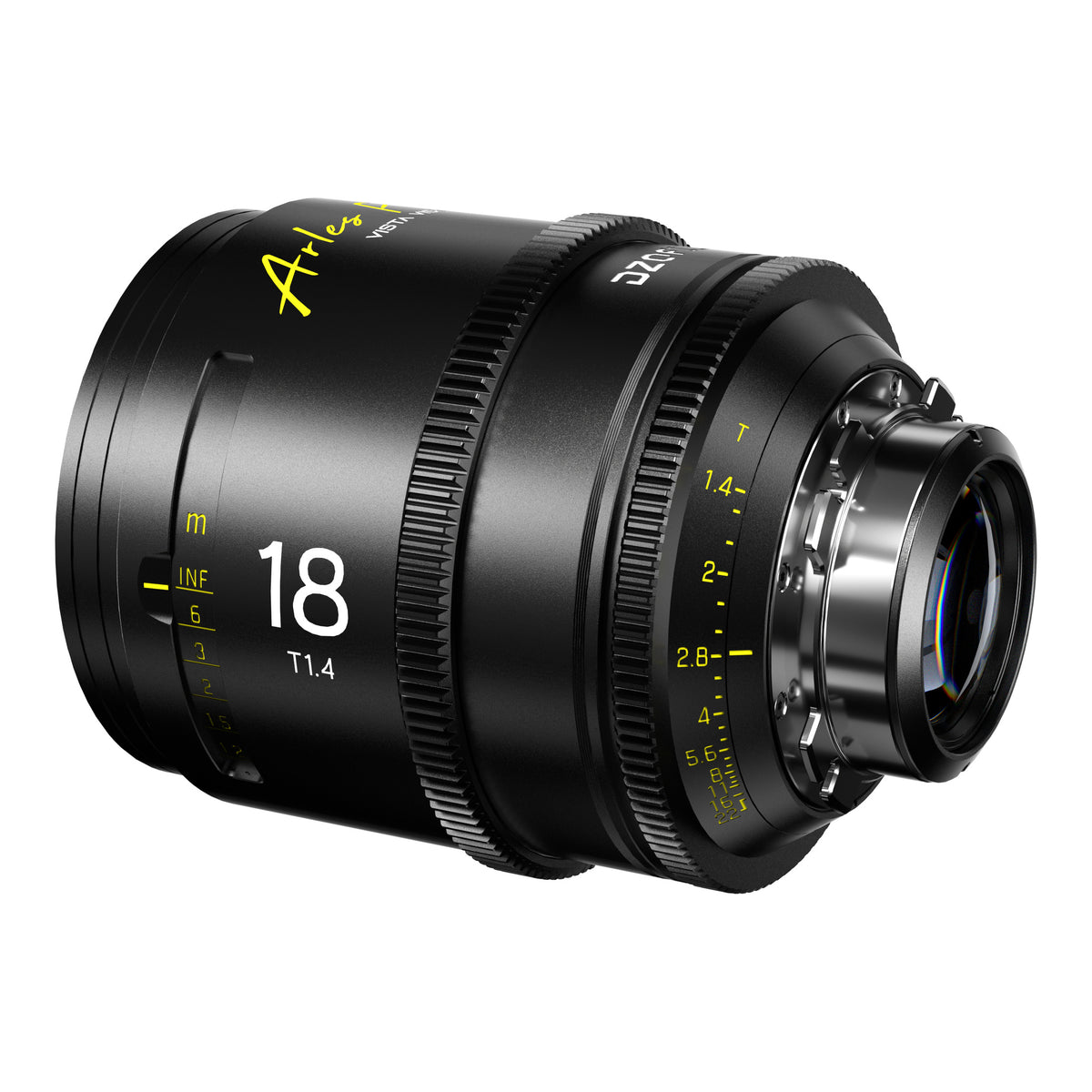DZOFilm Arles 18mm T1.4 FF/VV Prime Cine Lens (ARRI PL, Meter), rear angle