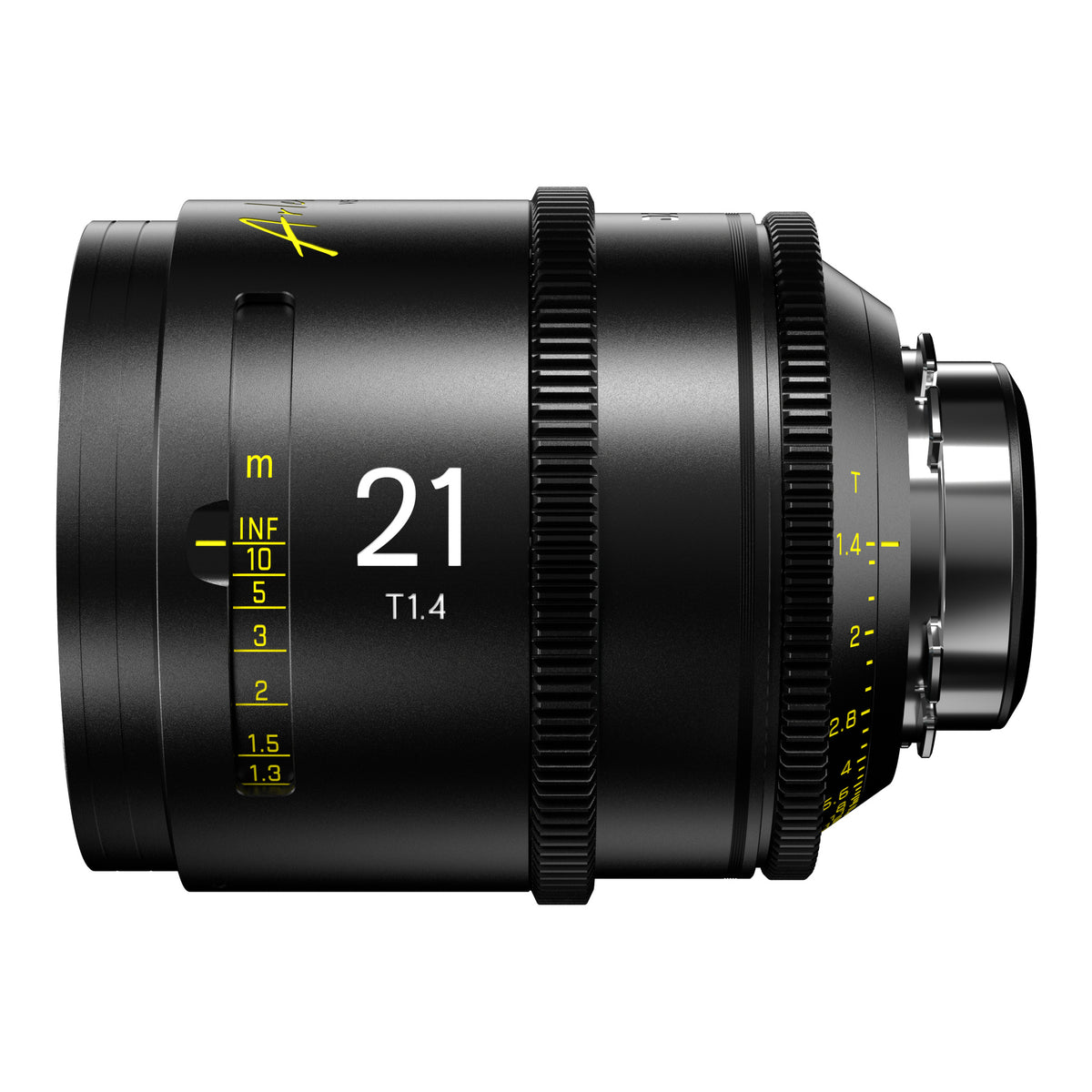 DZOFilm Arles 21mm T1.4 FF/VV Prime Cine Lens (ARRI PL, meter), side view