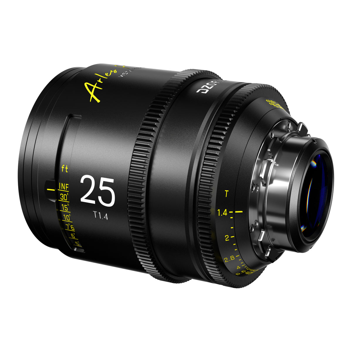 DZOFilm Arles 25mm T1.4 FF/VV Prime Cine Lens (ARRI PL, Feet), rear angle