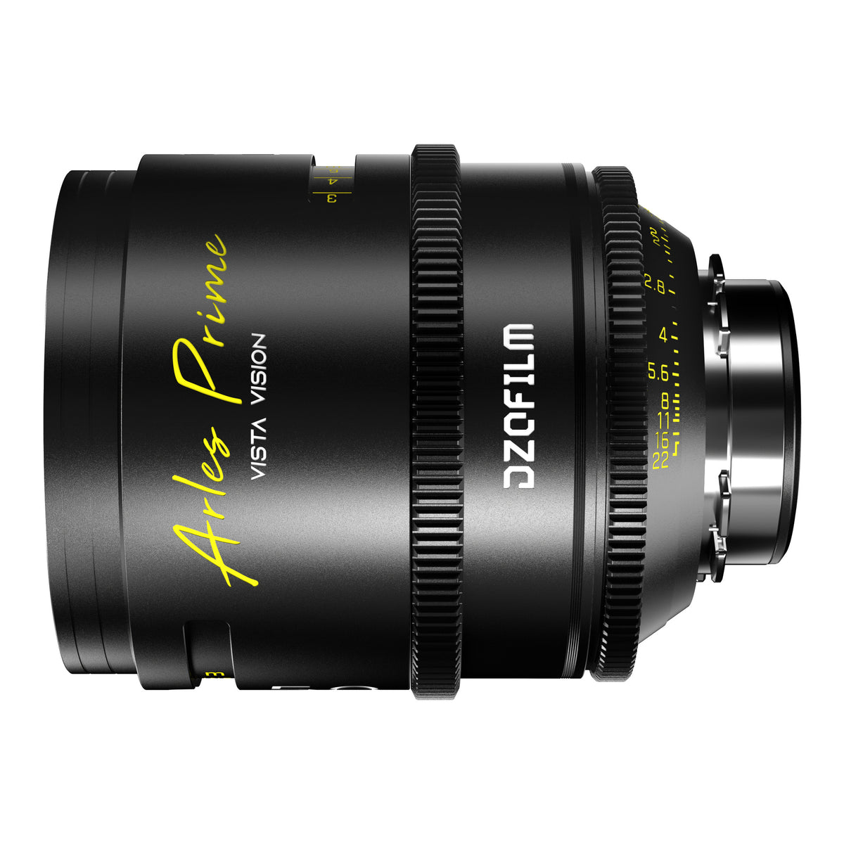 DZOFilm Arles 50mm T1.4 FF/VV Prime Cine Lens (ARRI PL, Meter), opposite side view