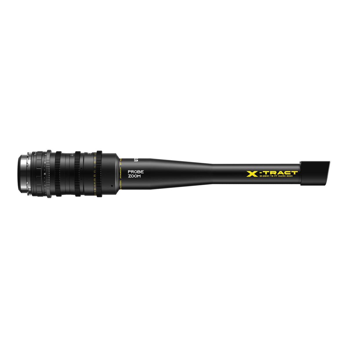 DZOFilm X-Tract 18-28mm T8 90° Periscope Probe Zoom Lens side view