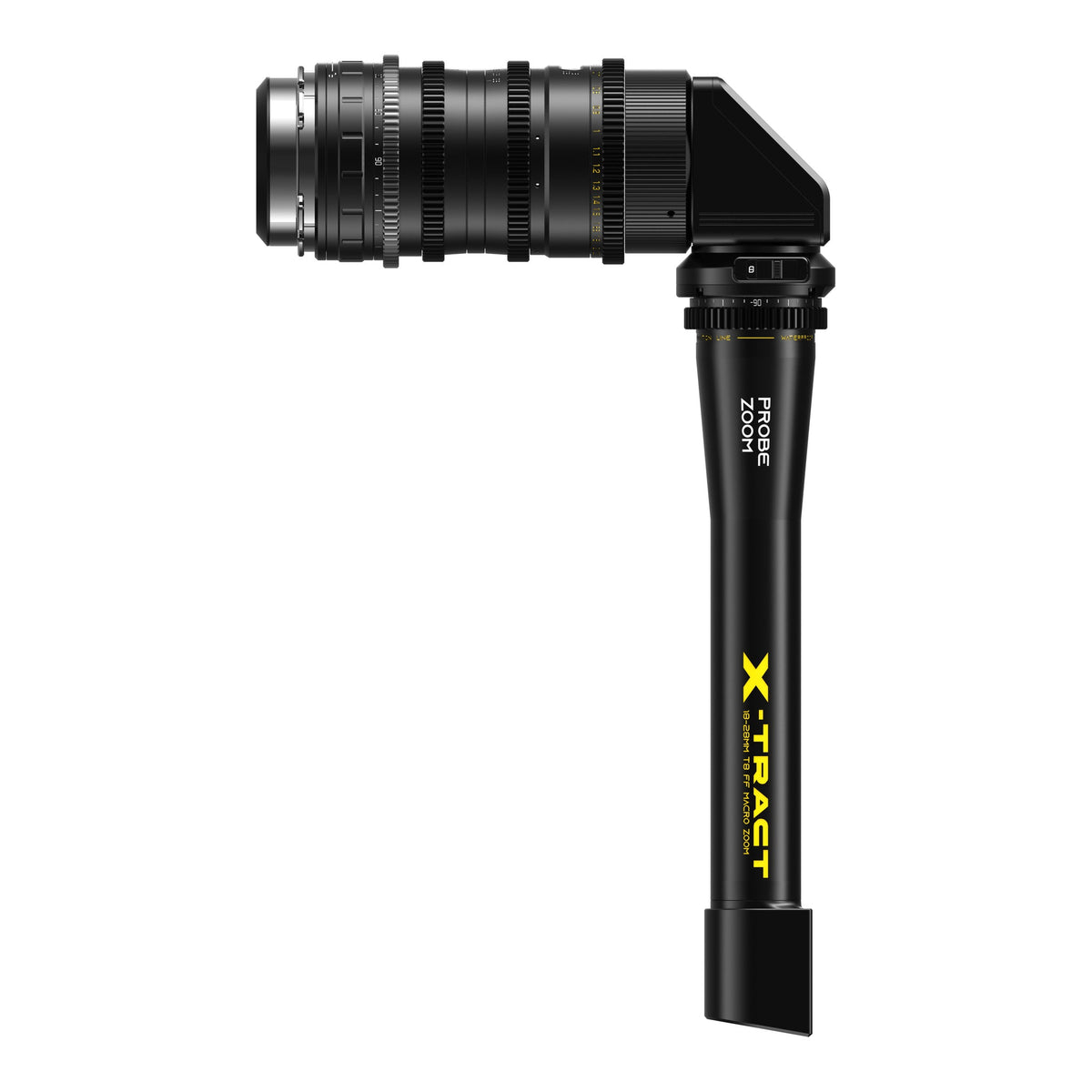 DZOFilm X-Tract 18-28mm T8 360° Periscope Probe Zoom Lens side view