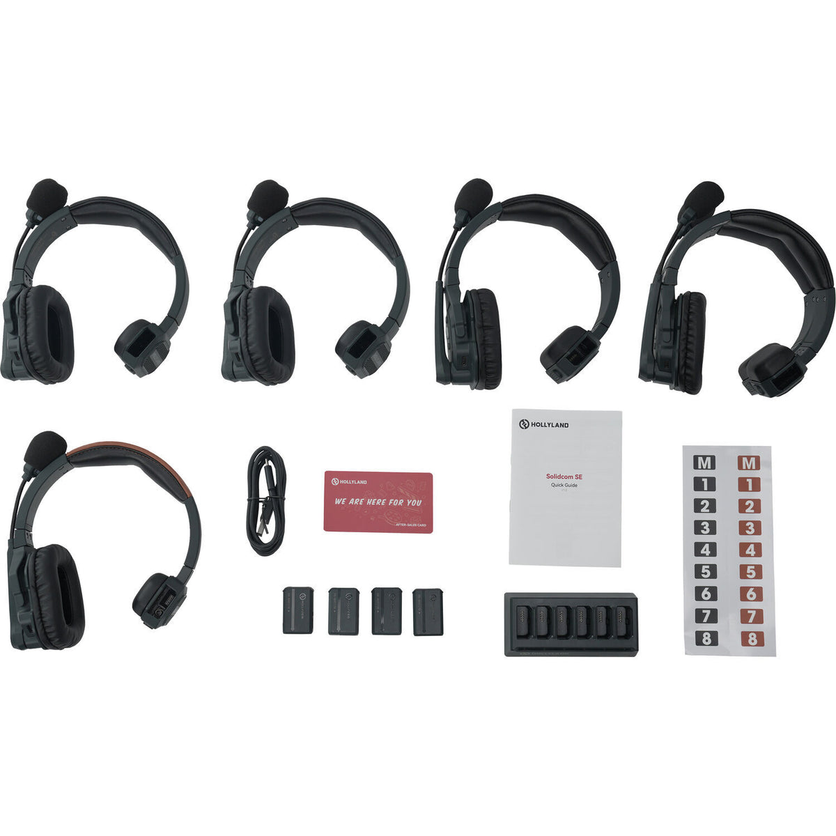 Hollyland Solidcom SE Global 5S 5-Person Full-Duplex Single-Ear Noise-Cancelling Headset Intercom System (2.4 GHz) image 9