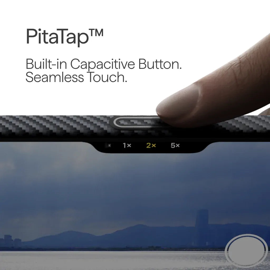 PITAKA Aramid Fibre Ultra-Slim Case for iPhone15 Pro Max Black/Grey