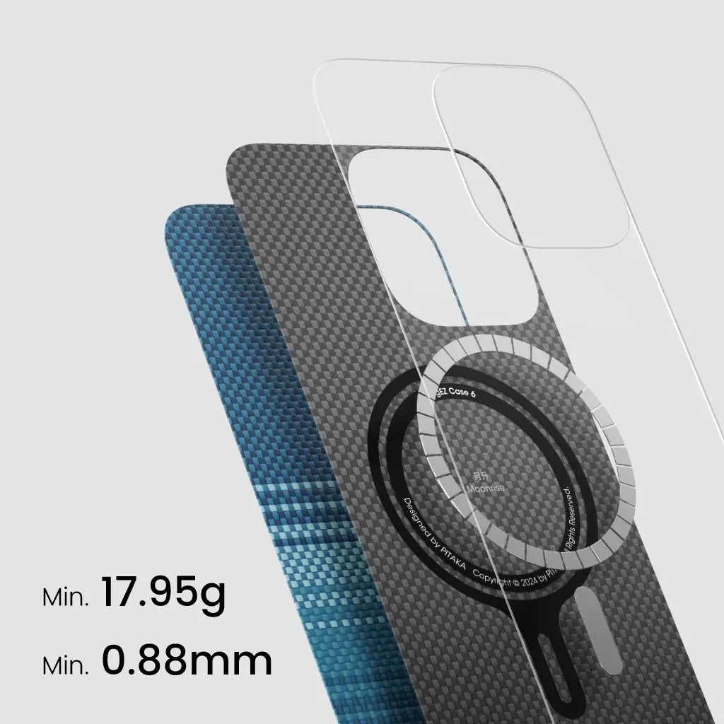 PITAKA Aramid Fibre Ultra-Slim Case for iPhone 16 Pro Moonrise