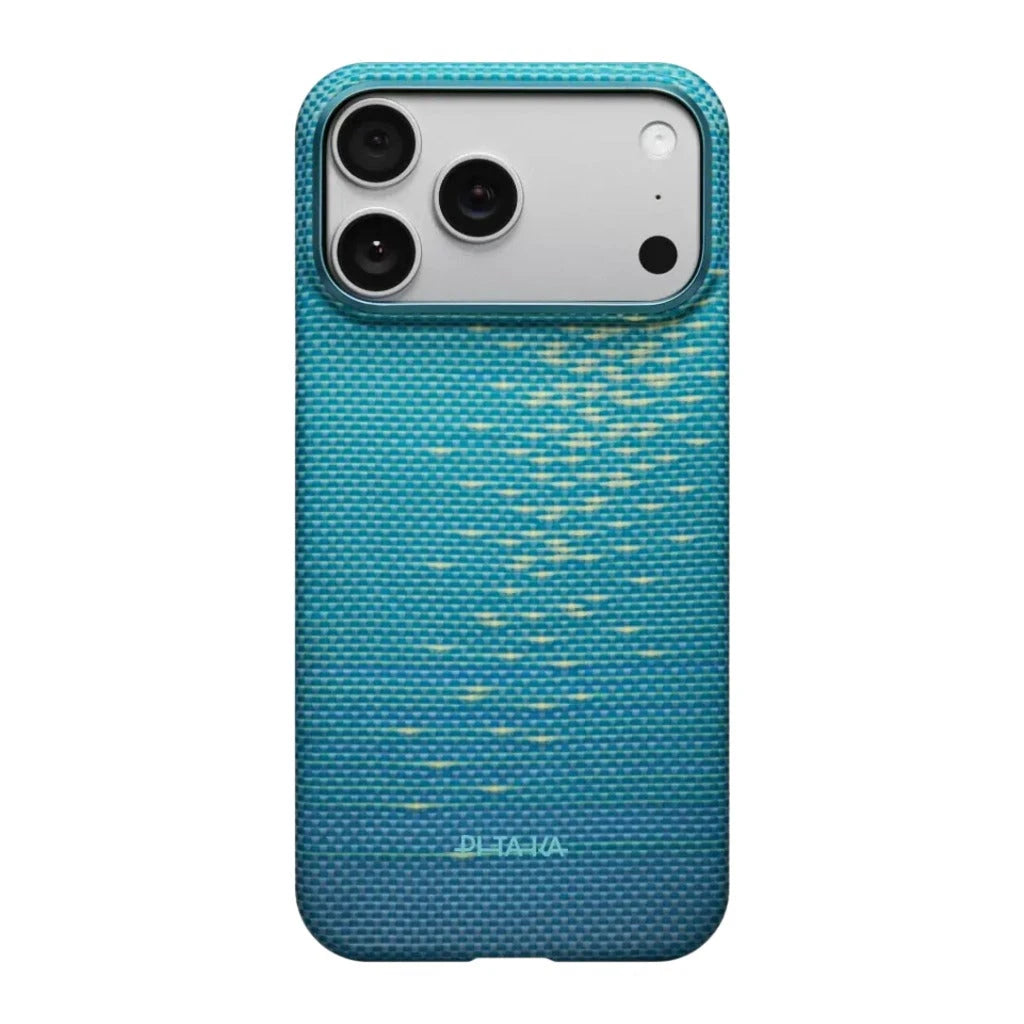 PITAKA Aramid Fibre Ultra-Slim Case for iPhone 17 Pro Lucid Blue