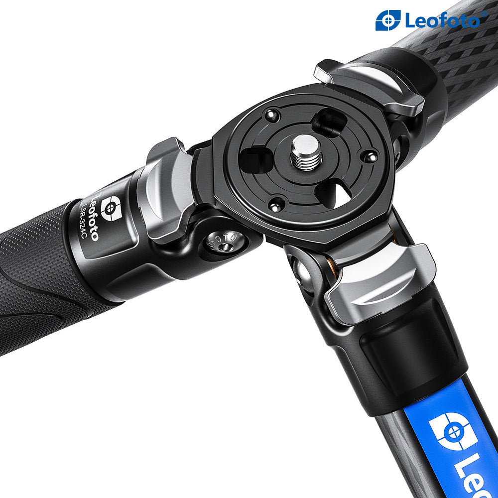 Leofoto Ranger LSR-324C+LH-40 Carbon Fibre Tripod Kit with Flip Lock