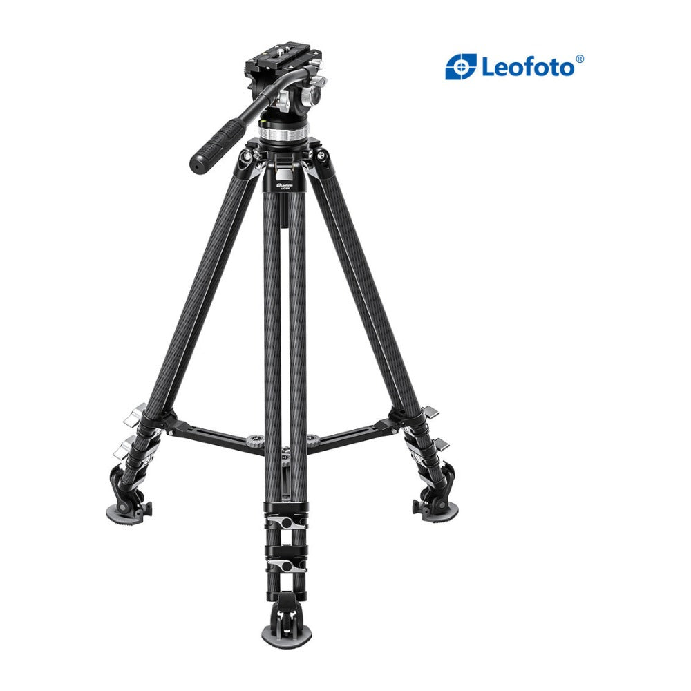 Leofoto LVC-253C+BV-15 Carbon Fiber Twin Leg Video Tripod Kit
