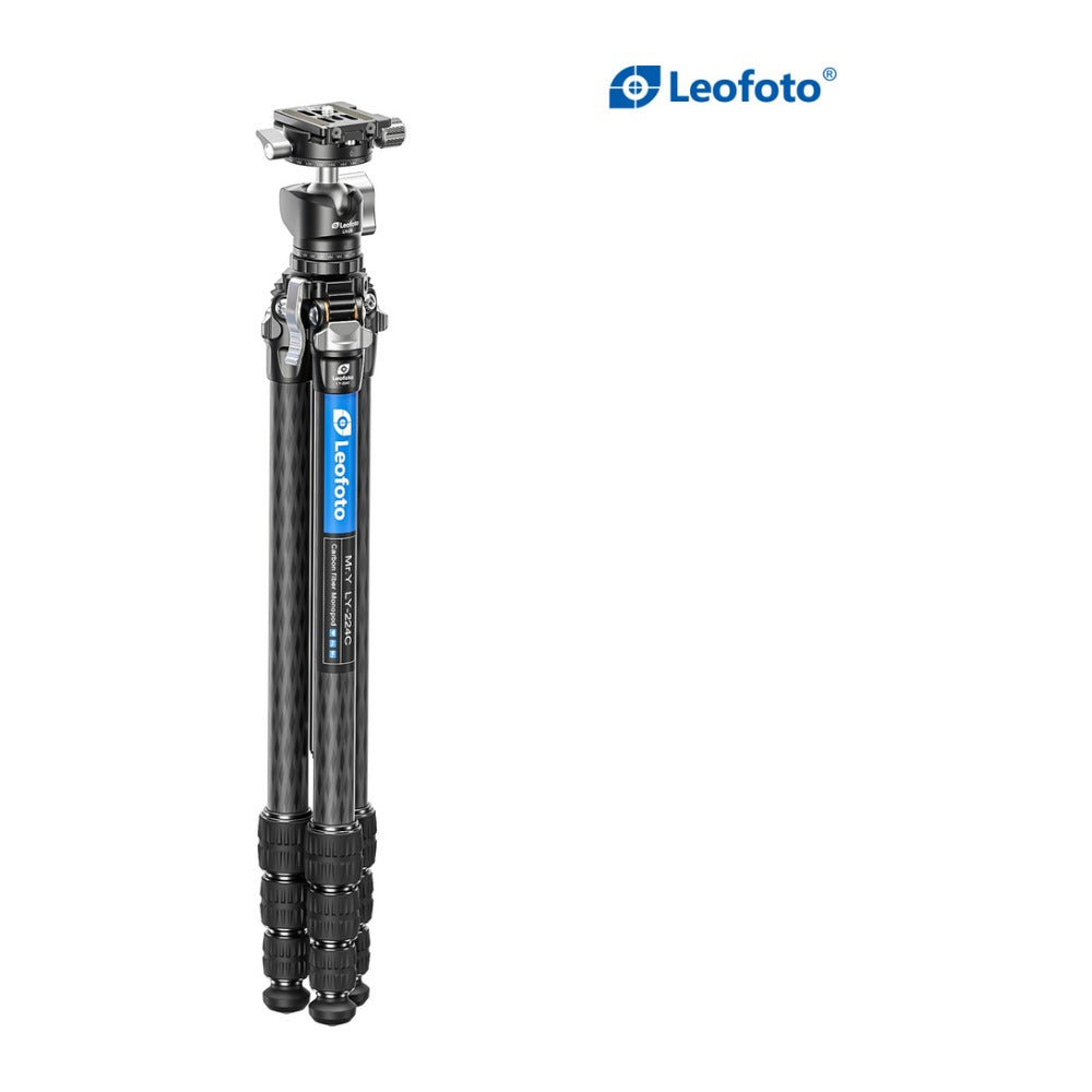 Leofoto Carbon Fibre Travel Tripod LY-224+LH25R (Black)