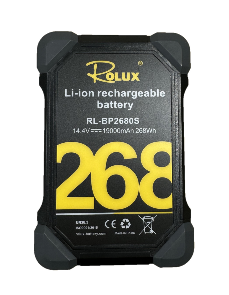 Rolux Heavy Duty 268W Li-ion Battery V-mount