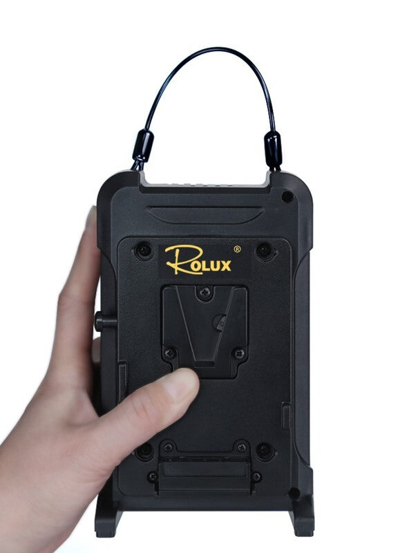 Rolux Dual Chanel Adaptive Smart Charger for V-Lock Battery
