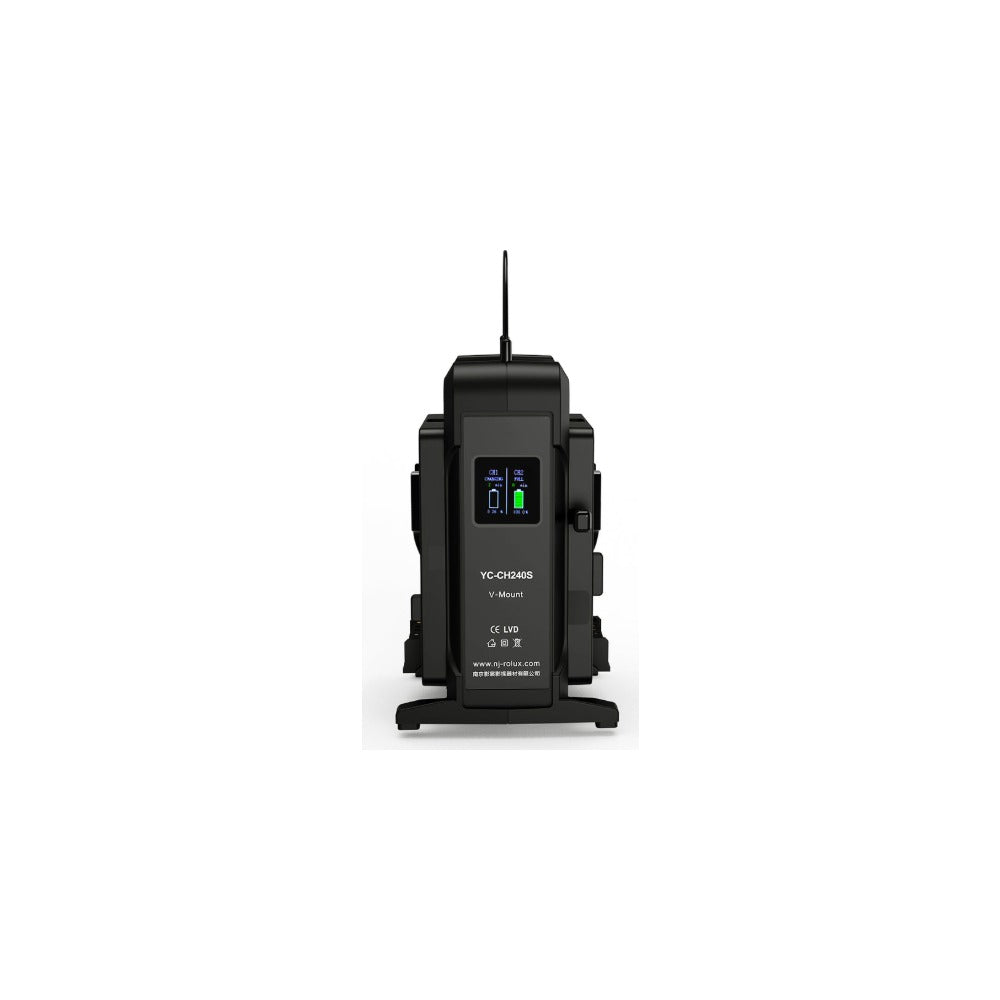 Rolux Dual Chanel Adaptive Smart Charger for V-Lock Battery