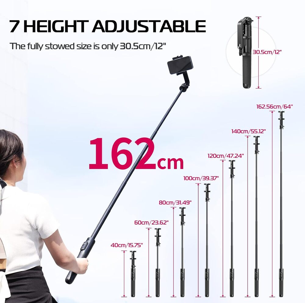 Ulanzi SK-03 Selfie Stick Tripod with Remote Trigger