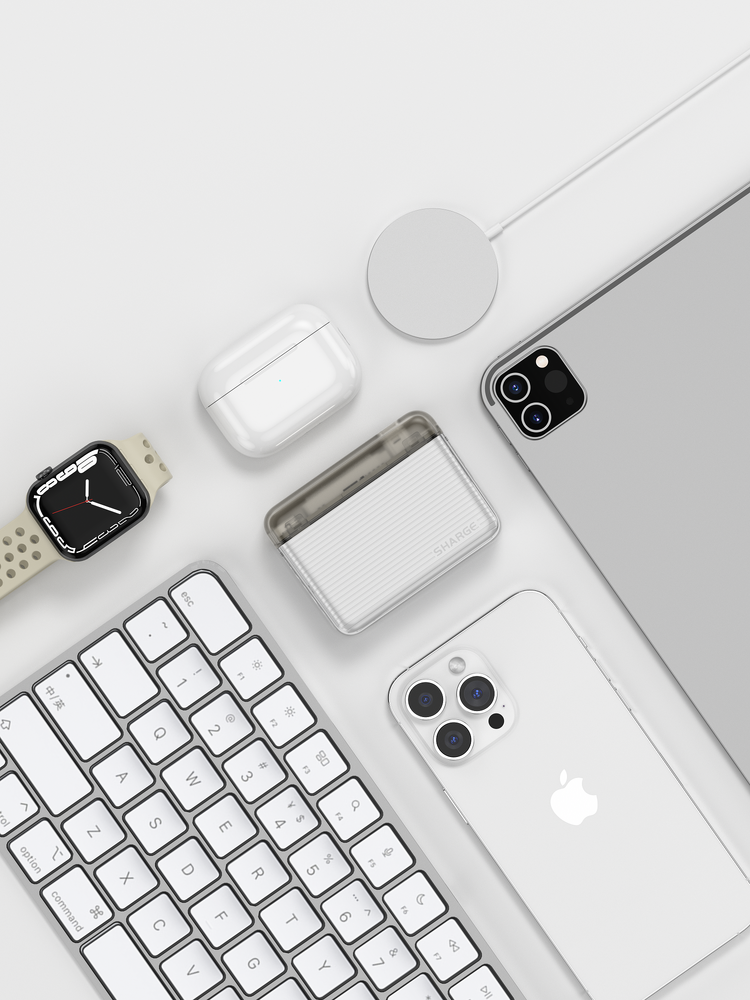 Shargeek Flow Mini Power Bank 5800mah - White Grey
