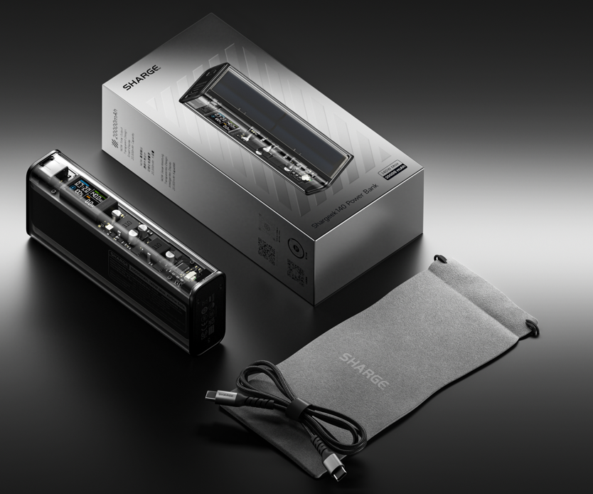 Sharge 140 Power Bank - Capacity 20000mAh - Silver Version