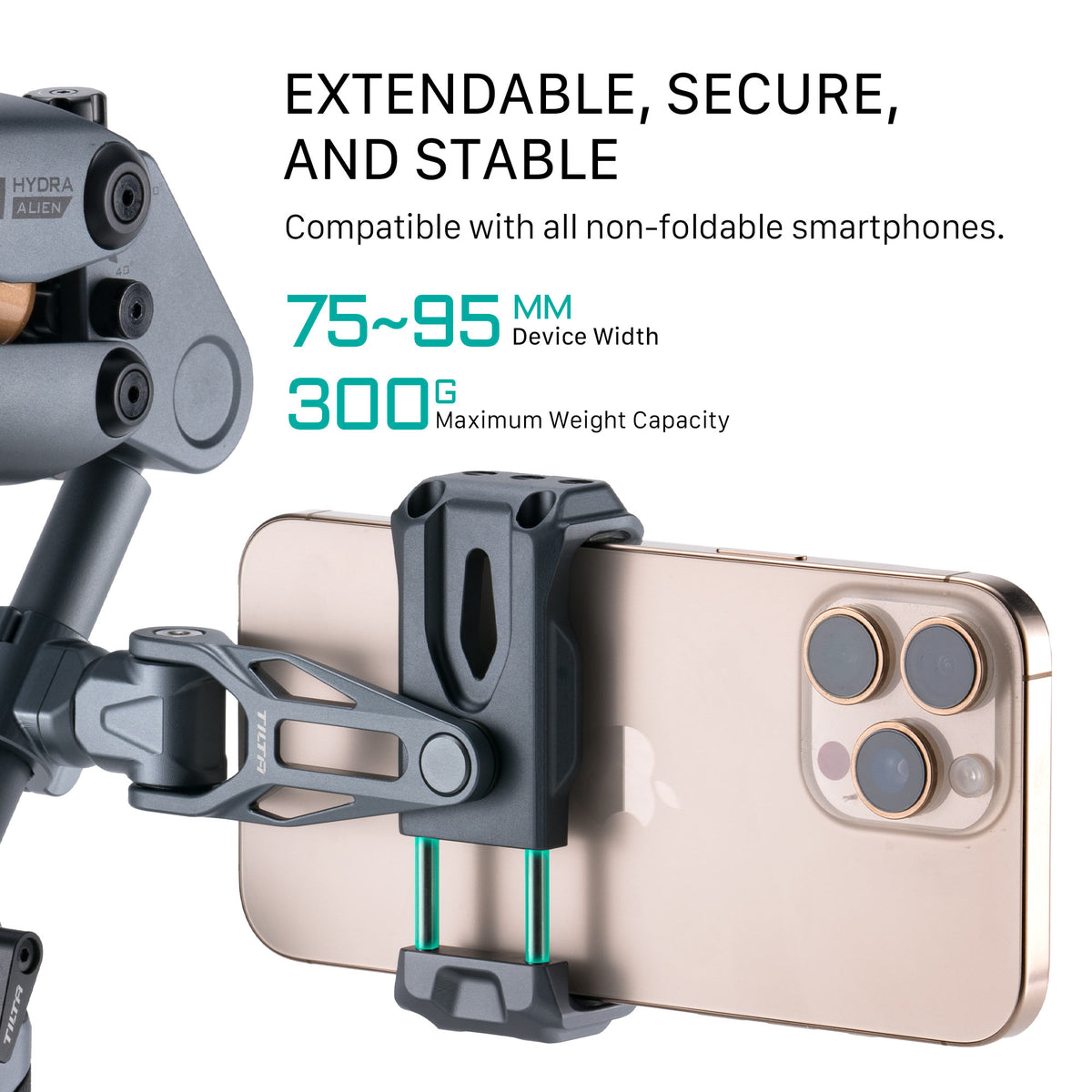 Tilta Rotatable Phone Mounting Bracket V2 (15mm) - Titanium Gray