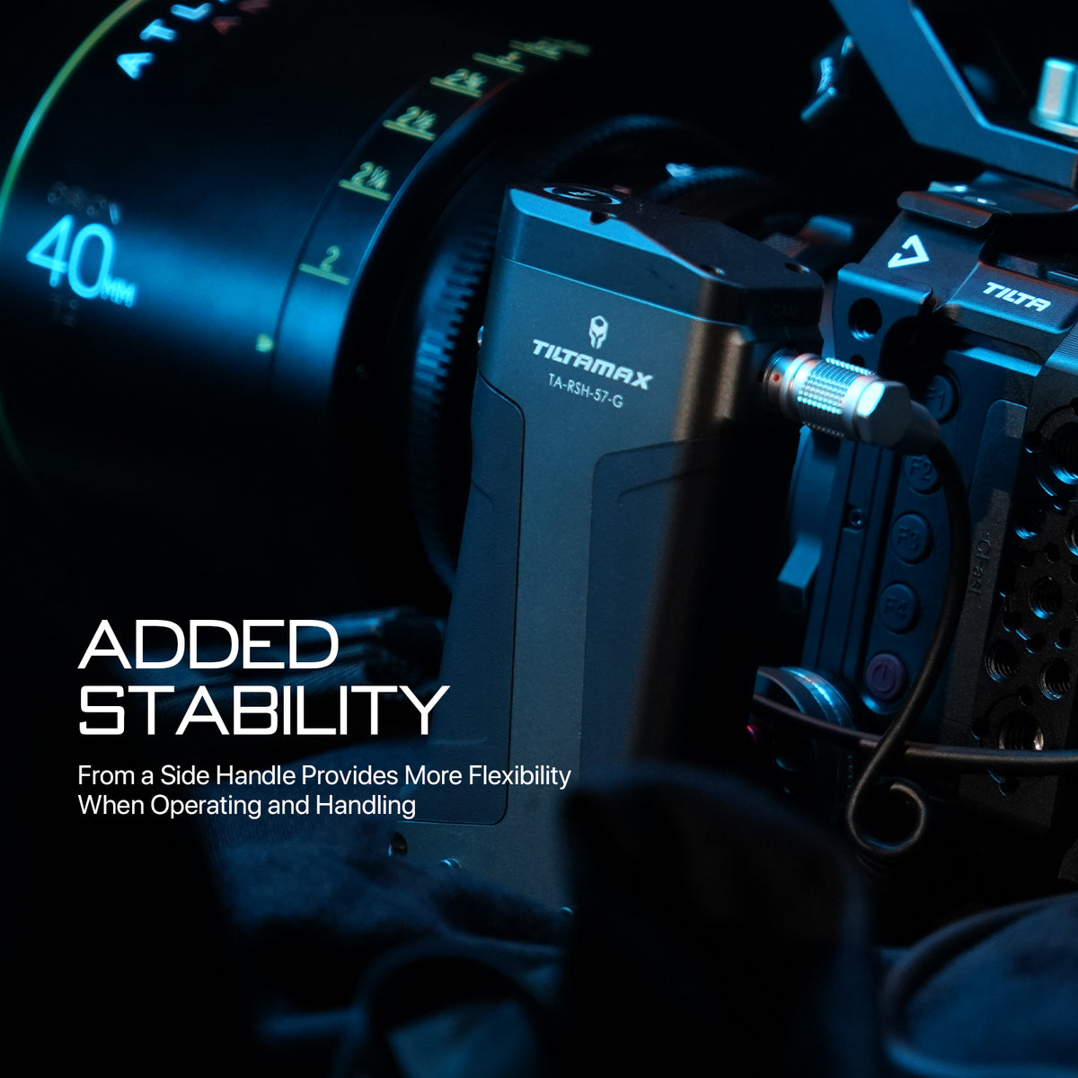 Tilta Side Power Handle Type II (F970 Battery) - Tilta Grey
