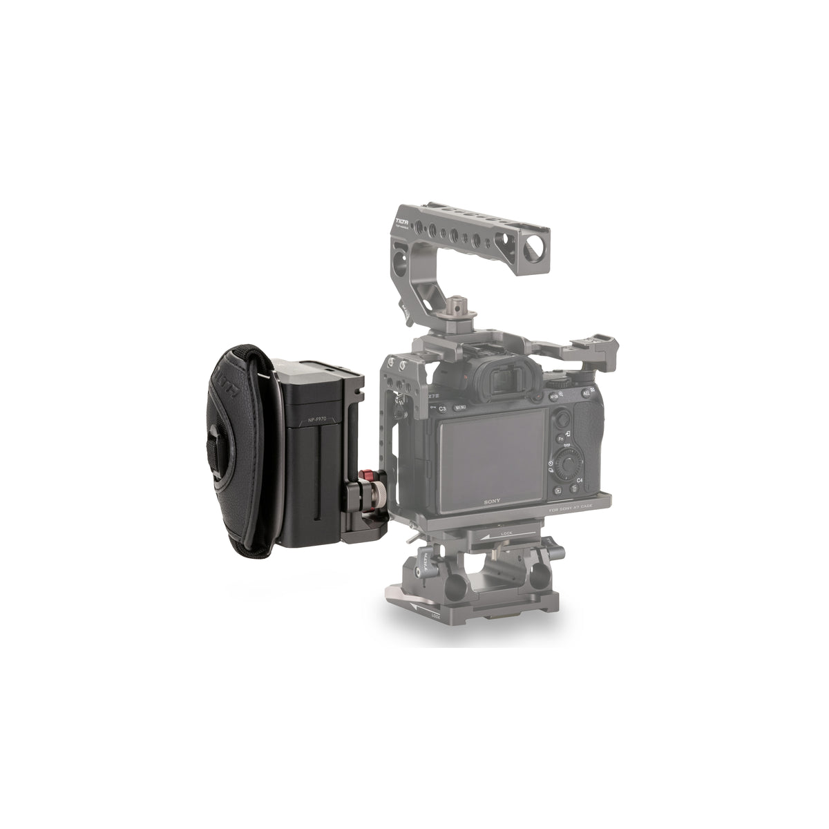 Tilta Side Power Handle Type III (F970 Battery) - Tilta Grey