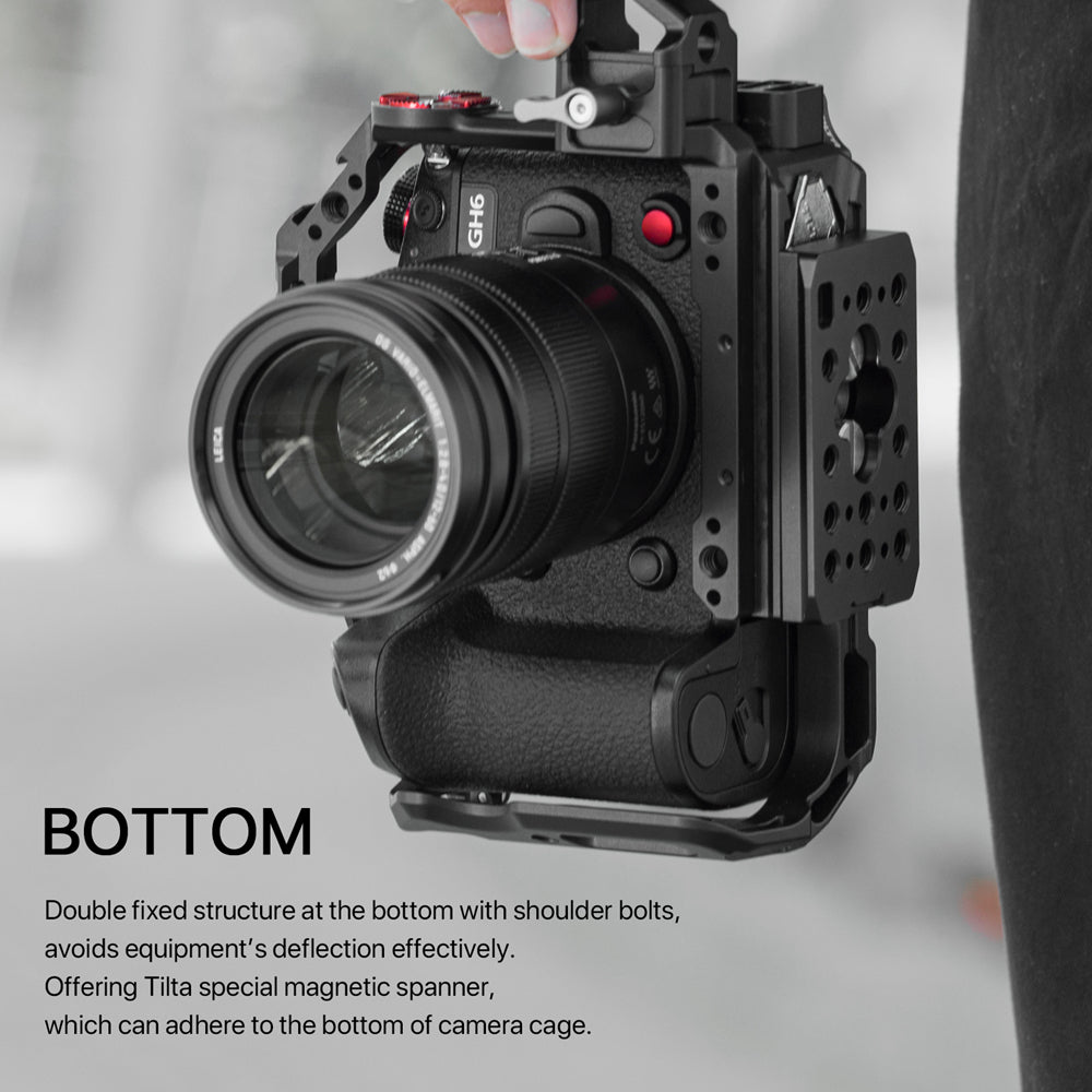 Tilta Camera Cage for Panasonic GH7/GH6 Basic Kit – Black