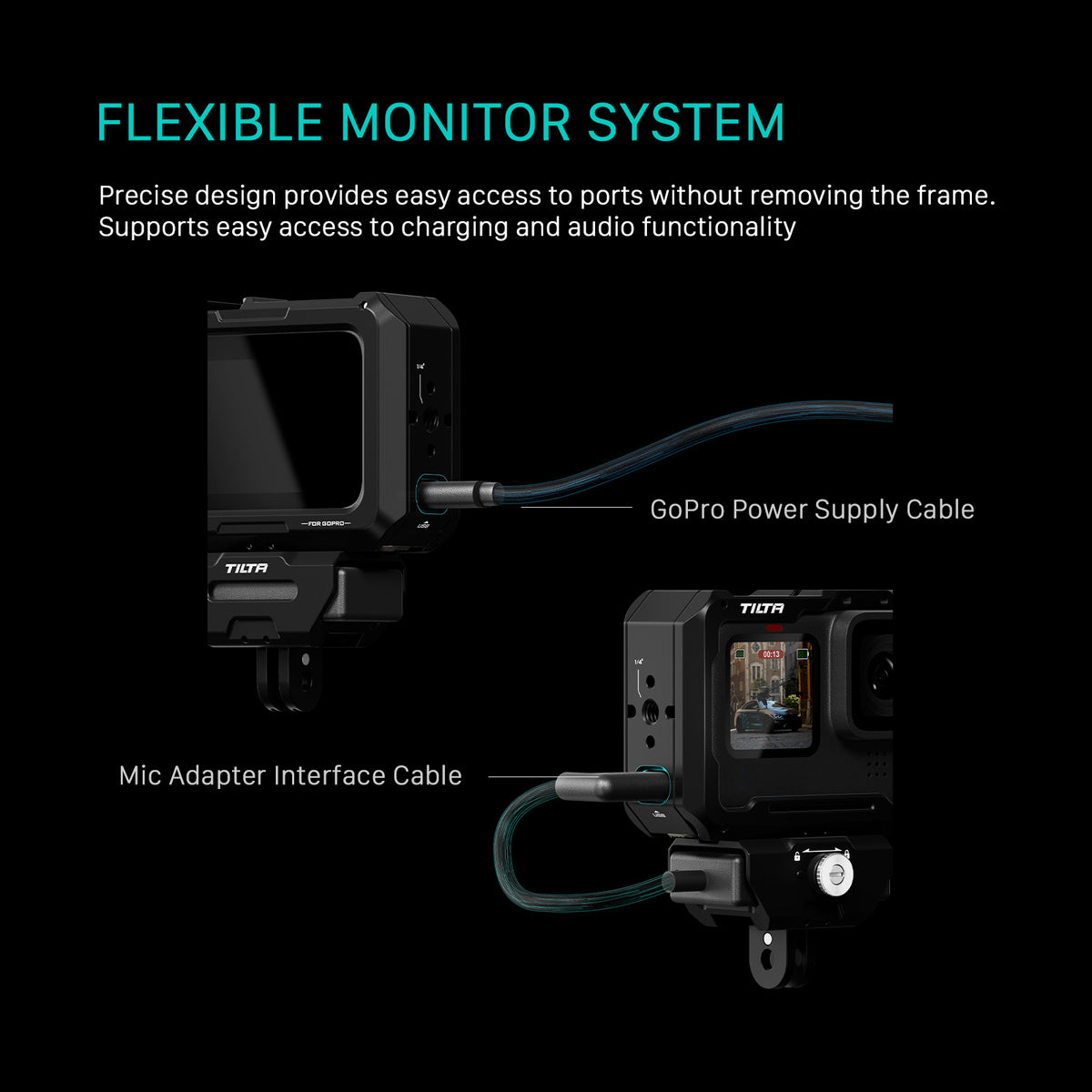Tilta Full Camera Cage for GoPro HERO 13/12/11/10/9 - Black