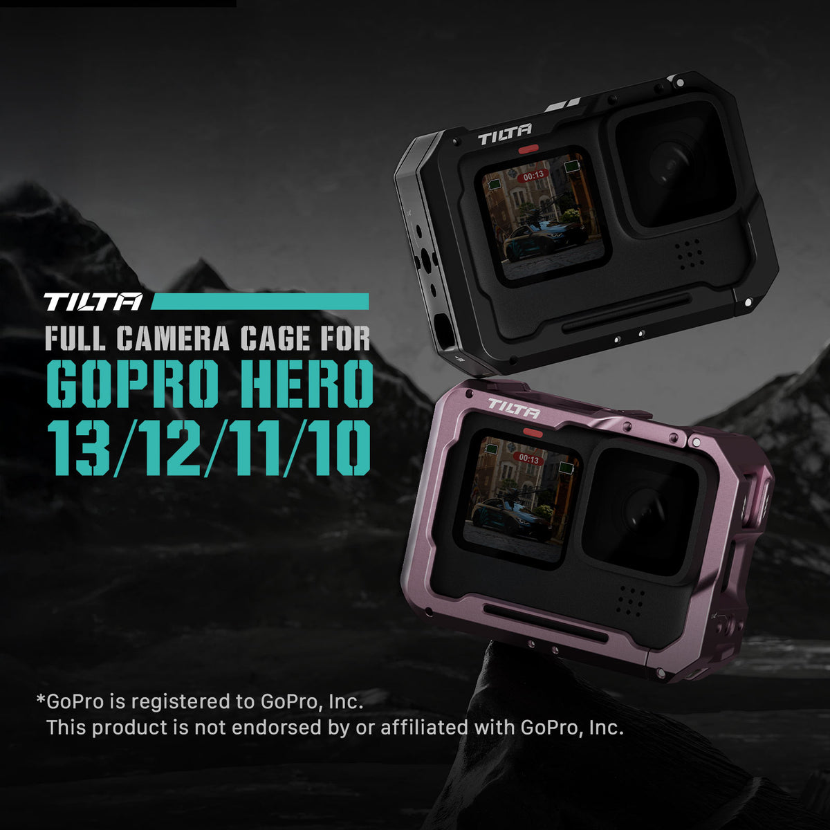 Tilta Full Camera Cage for GoPro HERO 13/12/11/10/9 - Black