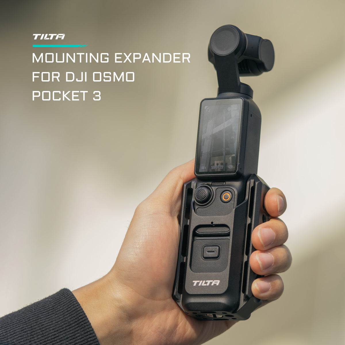 Tilta Accessory Mounting Expander for Osmo Pocket 3/4 - Black