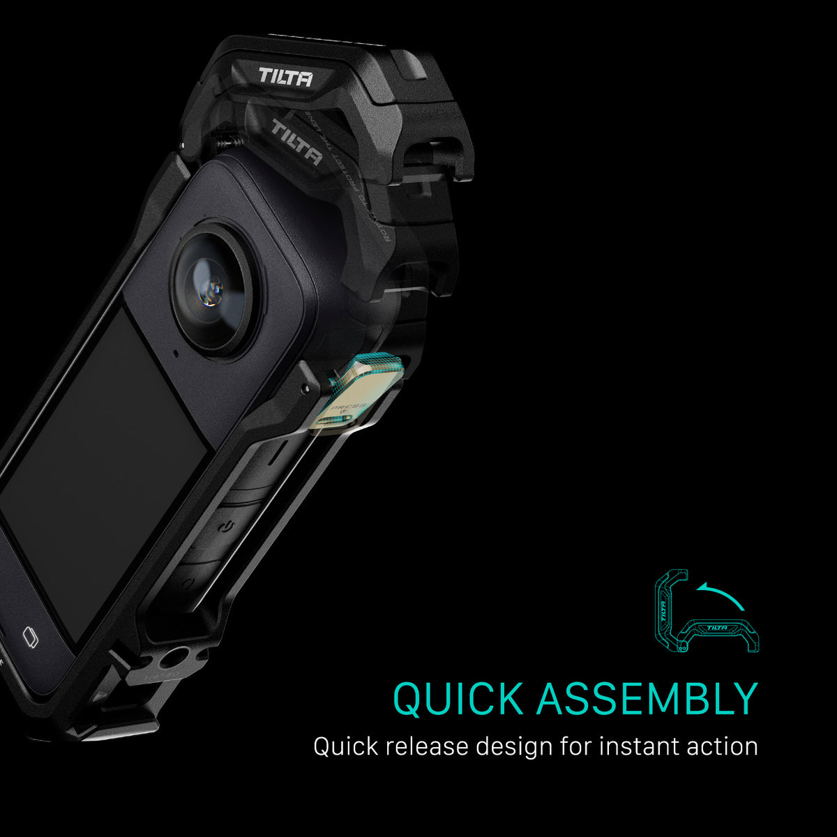 Tilta Full Camera Cage for Insta360 X4 - Black
