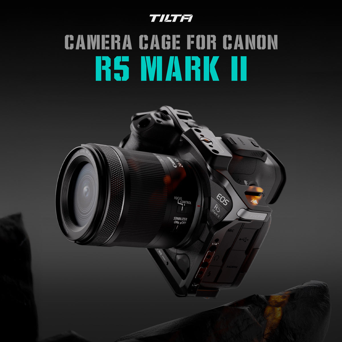 Tilta Half Camera Cage for Canon R5 Mark II - Black
