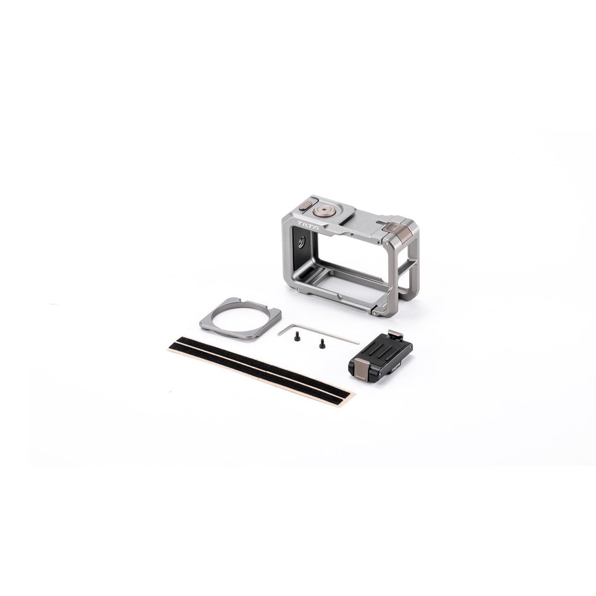 Tilta Camera Cage for DJI Osmo Action 5 Pro Base Kit - Titanium Gray
