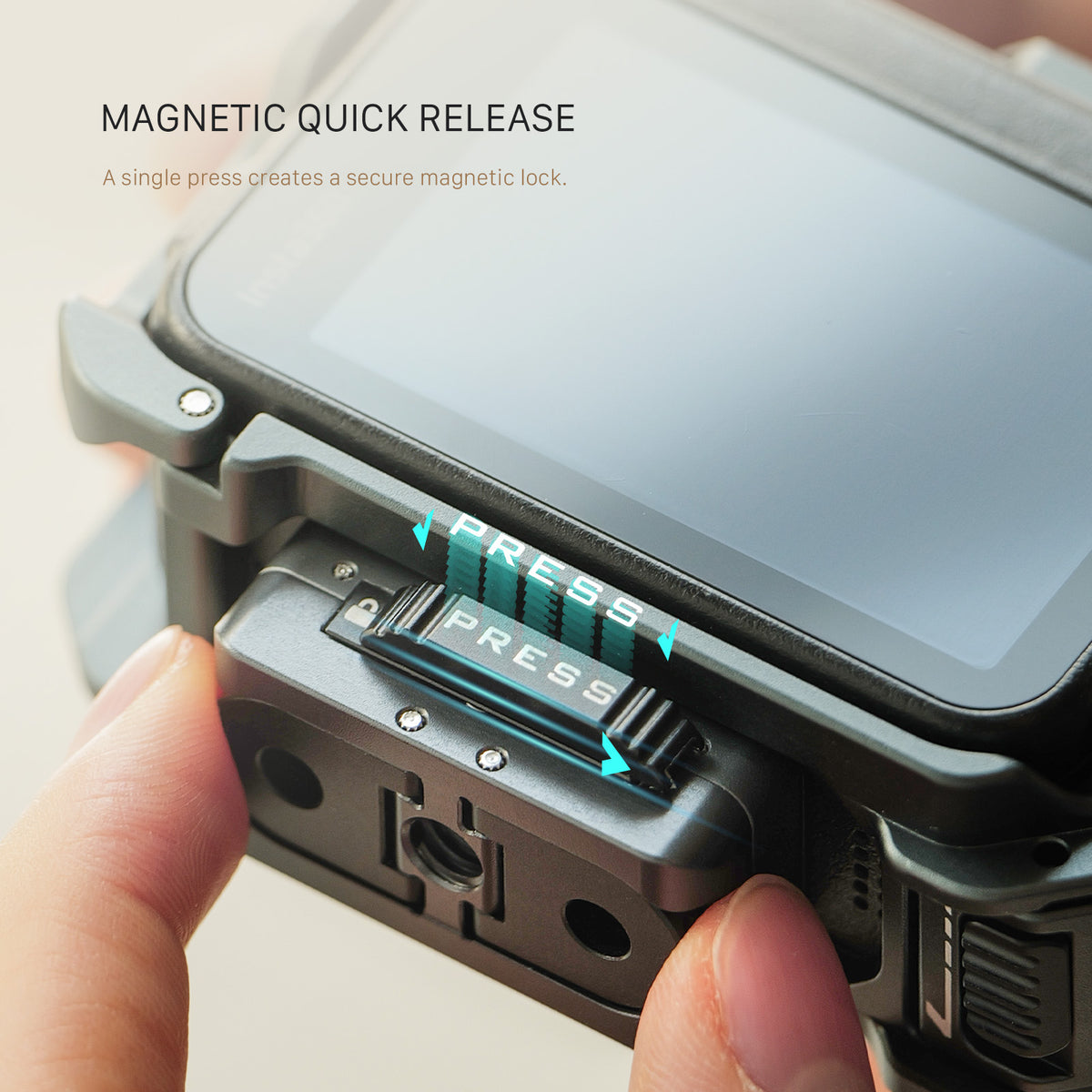 Tilta Quick Release Mounting Baseplate for Insta360 Ace Pro Series and X Series — Space Gray