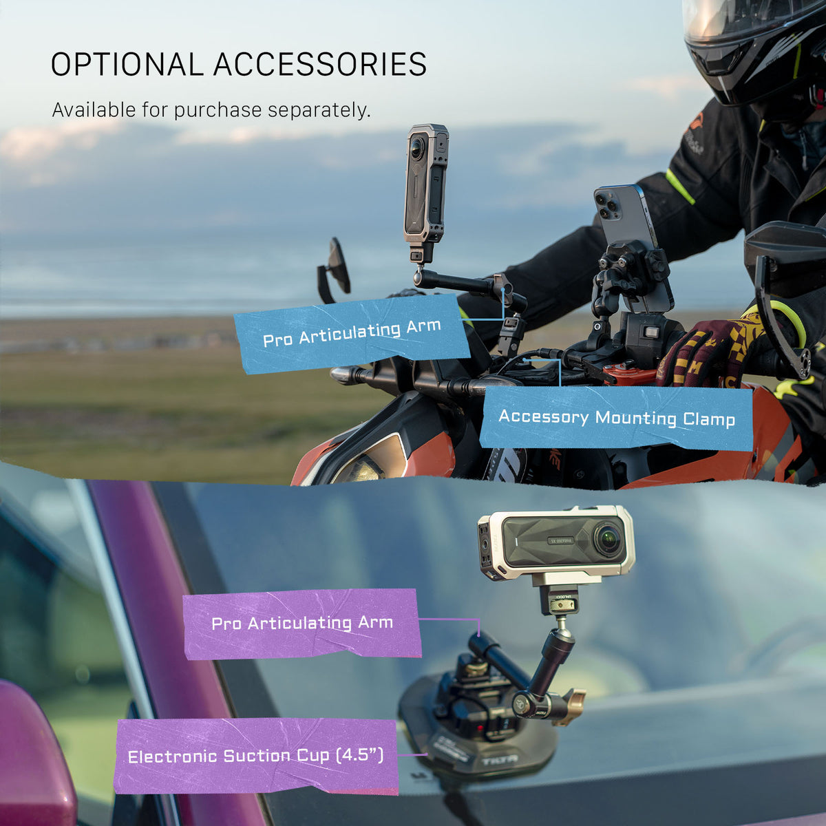 Tilta Full Camera Cage for Insta360 X5 - Titanium Gray
