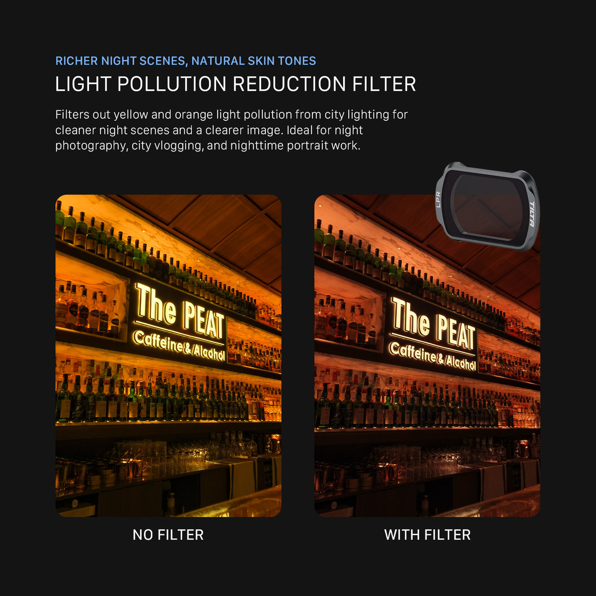 Tilta Light Pollution Reduction Filter for Osmo Pocket 4