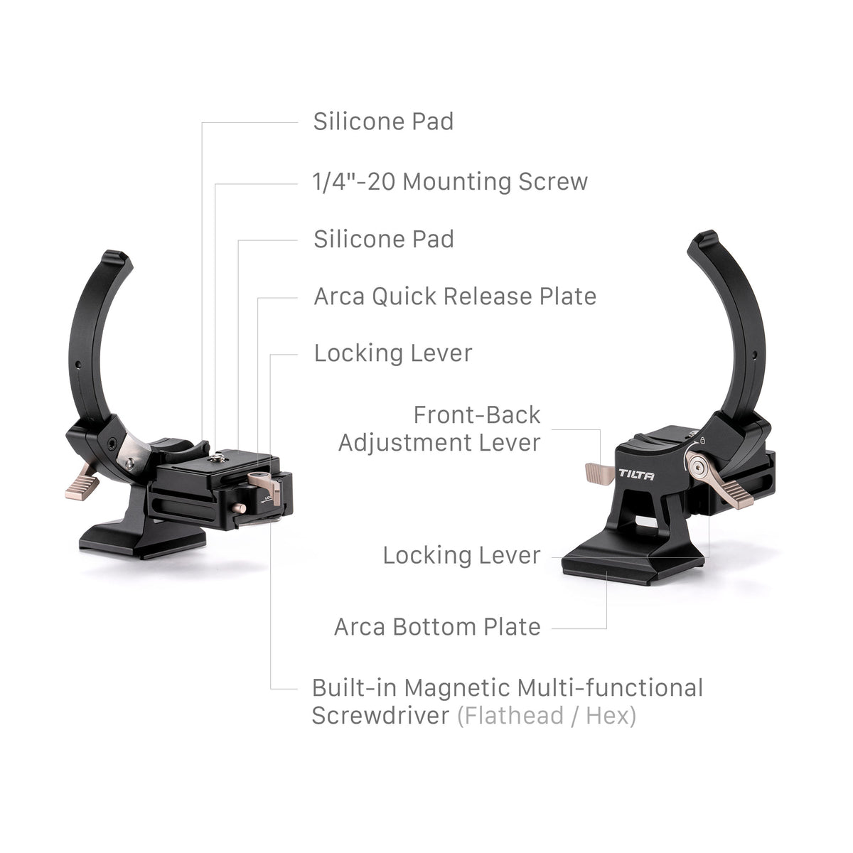 Tilta Adjustable Vertical Camera Support Bracket – Black