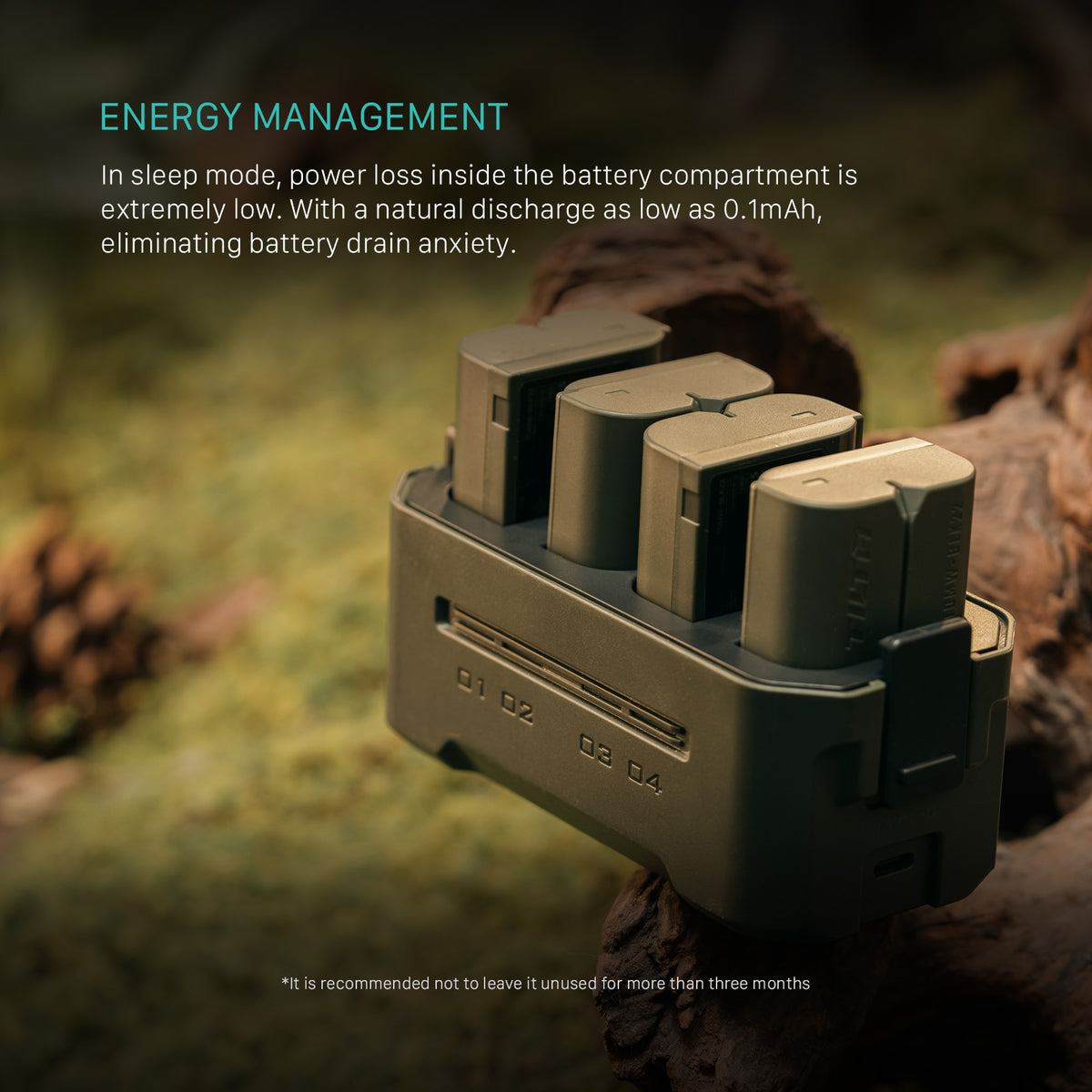 Tilta Portable Charging Station for DMW-BLK22 (4 Channel) - Green