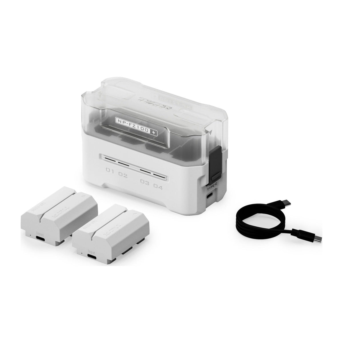 Tilta NP-FZ100 Charging Station Battery Kit (2 Batteries) - Off White