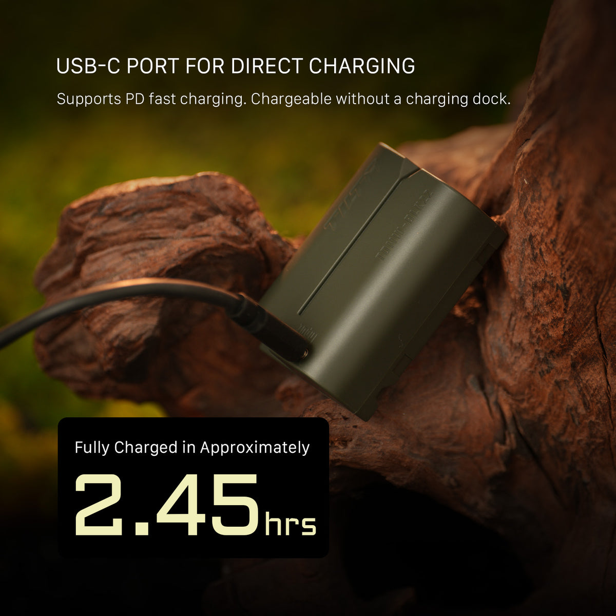 Tilta DMW-BLK22 Battery with USB-C Input (2400mAh) - Green