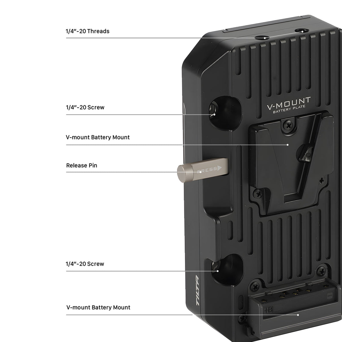 Tilta Battery Plate for DJI High-Bright Remote Monitor - V-mount