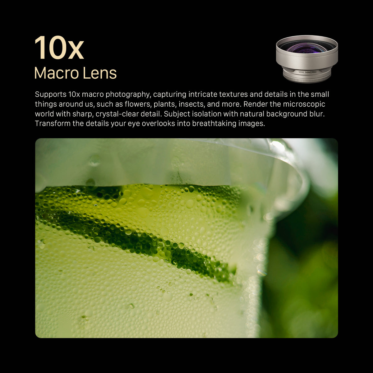 Tilta 10x Macro Lens for iPhone (T-Mount) - Champagne