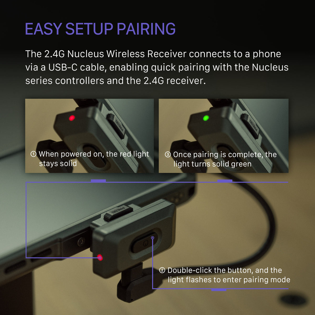 Tilta Khronos 2.4G Nucleus Wireless Receiver - Space Gray