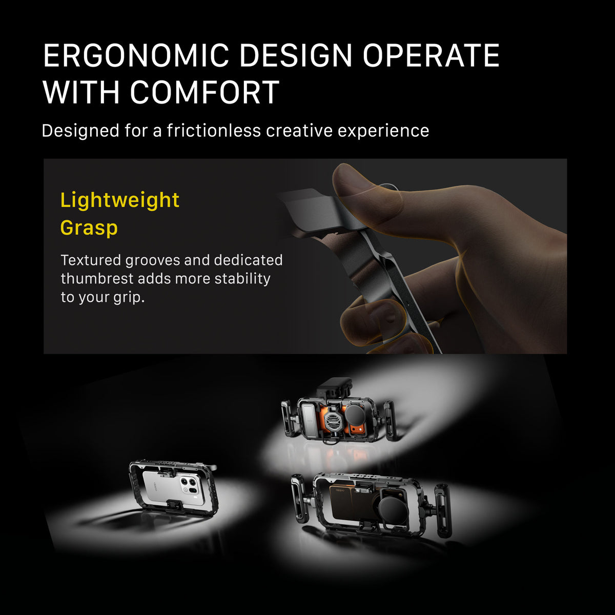 Tilta Khronos Universal Smartphone Case Base Kit - Space Gray